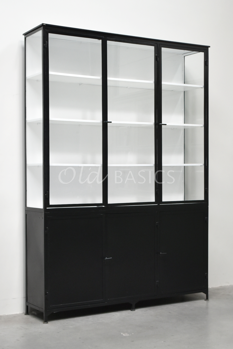 Apothekerskast Ilya trois NB Grand, zwart, materiaal staal